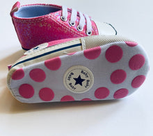 Load image into Gallery viewer, Sparkly Paillette Lace Up Pre-Walkers
