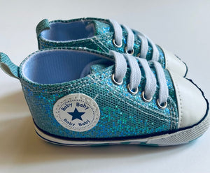 Sparkly Paillette Lace Up Pre-Walkers