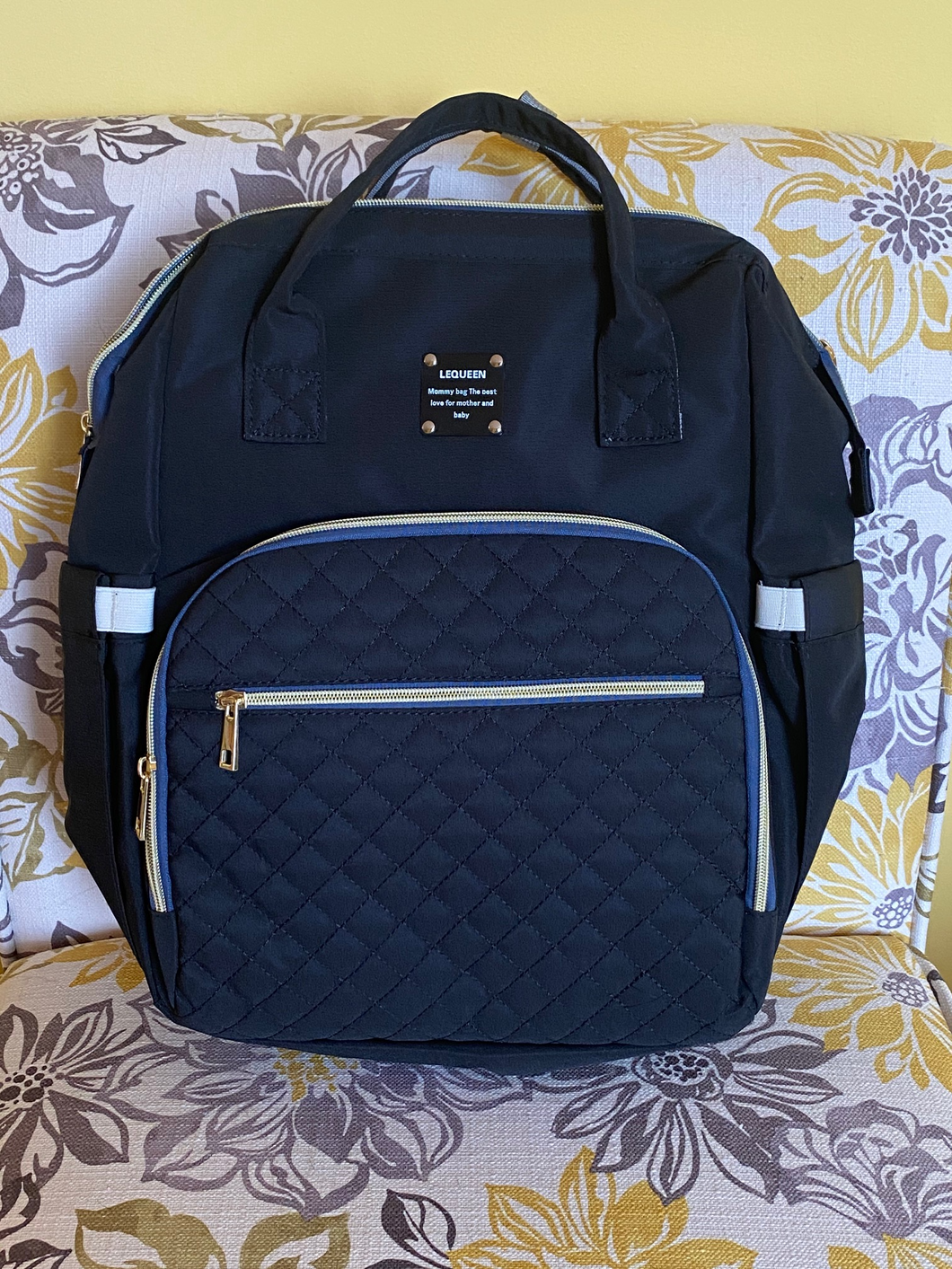 Ultimate Parent Survival Bag-Quilted Black