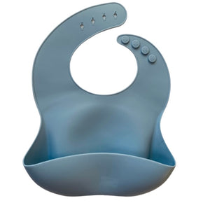 Blue Silicone Bib