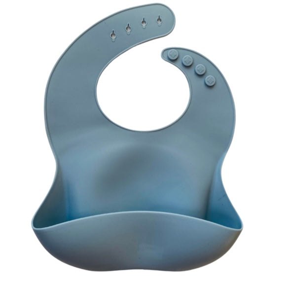 Blue Silicone Bib