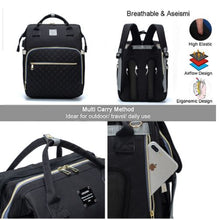 Load image into Gallery viewer, Ultimate Parent Survival Bag-Quilted Black
