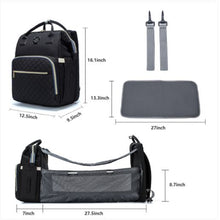 Load image into Gallery viewer, Ultimate Parent Survival Bag-Quilted Black
