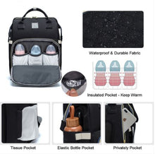 Load image into Gallery viewer, Ultimate Parent Survival Bag-Quilted Black
