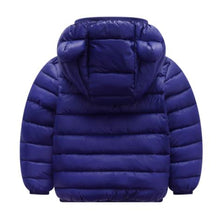 Load image into Gallery viewer, Blue Puffer Coat
