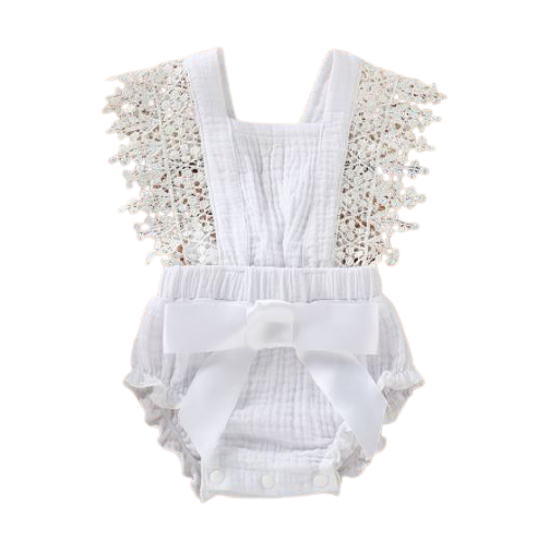 White Lace Romper
