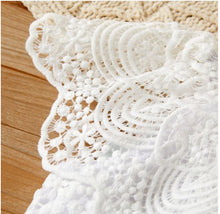 Load image into Gallery viewer, Blue Denim and White Lace Set
