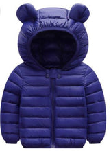Load image into Gallery viewer, Blue Puffer Coat
