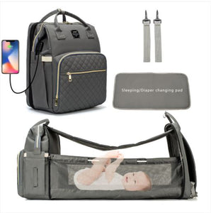 Ultimate Parent Survival Bag-Quilted Dark Gray