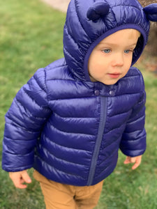 Blue Puffer Coat