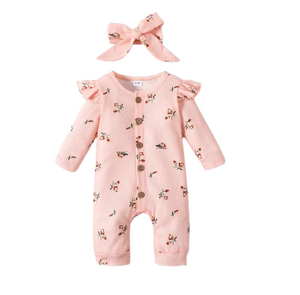 Floral Ruffle Sleeved Jumper